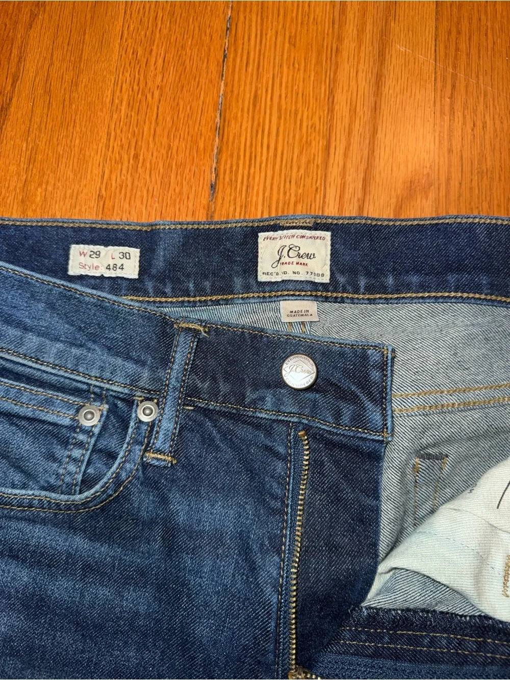 J.Crew Men's Dark Blue Denim Jeans 29x26